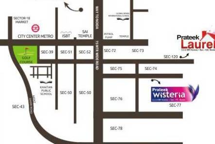prateek wisteria location map